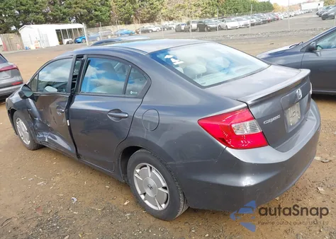 2012 Honda Civic Hf from USA, damaged, VIN 2HGFB2F66CH553992